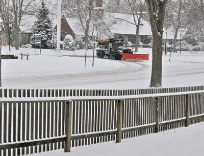 The road crews sanding, salting, and plowing in East Hampton Town and Village are bearing up under a very busy winter so far.