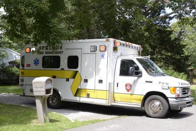 The Springs Fire Department is the only agency on the South Fork without a paid paramedic or critical care technician, relying only on its volunteers to answer calls, like this one in Clearwater Beach on Friday.