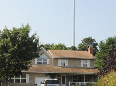 The Springs Fire District erected a 150-foot-tall cellphone tower behind the Springs Firehouse back in April.