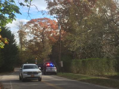 Police had School Street shut down while firefighters investigated the cause of a smoke smell at the Springs School Tuesday morning.