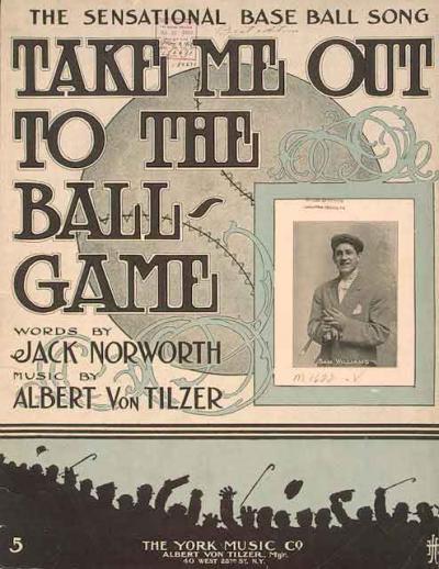 The York Music Company’s original 1908 cover for Jack Norworth’s song, set to music by Albert Von Tilzer.