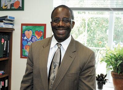 Dr. Robert Brisbane, seen here at the beginning of the school year, is leaving Amagansett for Roosevelt.