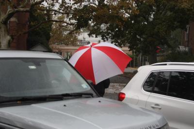 The wind and rain are expected to intensify through midnight.