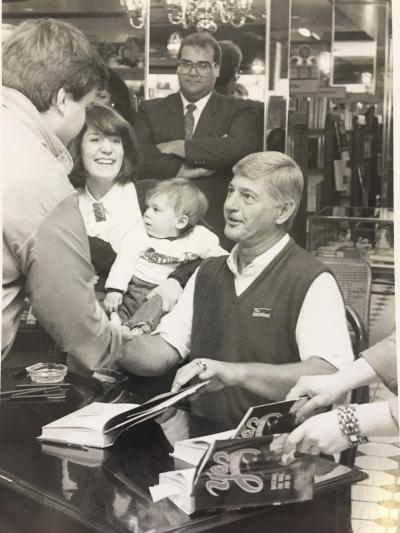 Carl Yastrzemski at a book signing in Boston in April, 1990