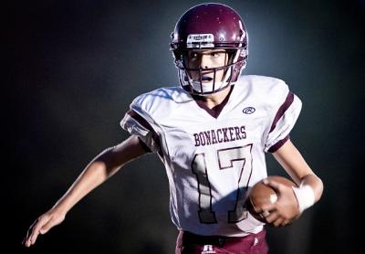 Topher Cullen, East Hampton’s left-handed quarterback, and his teammates lit it up under the lights on Friday night.