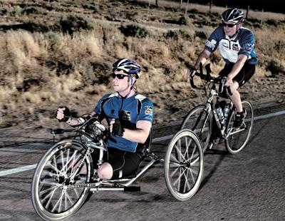 “Soldier Ride: The Movie,” will chronicle the 10-year history of the ride,  founded when an East Hamptoner took his bike from coast to coast to raise money for wounded veterans. The film focuses on Heath Calhoun, left, and Ryan Kelly, who joined in 2005.