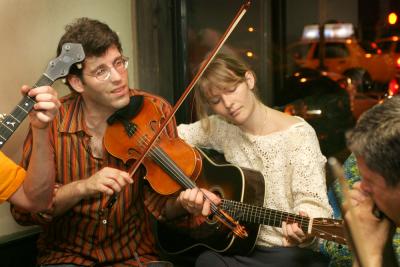 Dave Harvey will call while the band plays at the Parrish Art Museum's evening of contra dance.