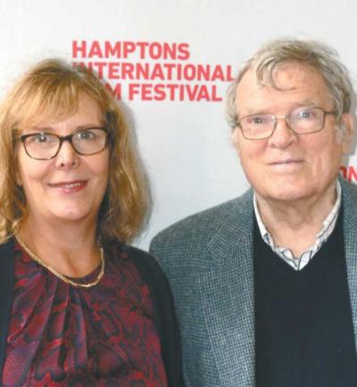 Chris Hegedus and D.A. Pennebaker received an animal rights award on Sunday.