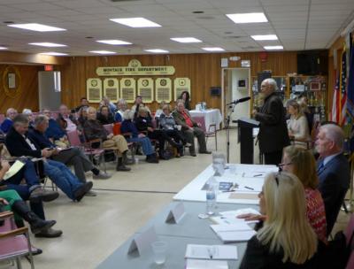 The Concerned Citizens of Montauk held a candidates' forum at the Montauk Firehouse on Sunday.