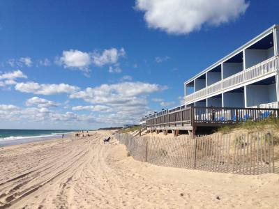 The Army Corps has not yet begun work on the downtown Montauk beach.