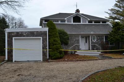 A Montauk house sustained heavy damage in a fire Saturday that drew a response from three fire departments.