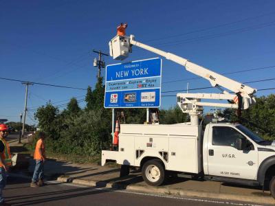 Just before the Fourth of July weekend, state crews erected a sign on West Lake Drive which locals quickly said they wanted taken down.