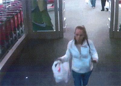 Police have asked for information on a woman who allegedly used a stolen credit card number at a Huntington Station Target on Nov. 25..