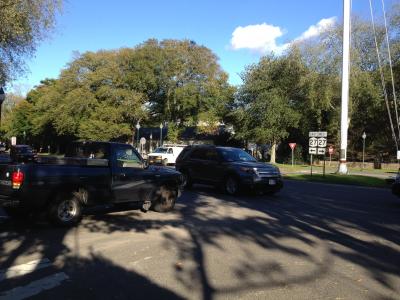 Buell Lane and Main Street in East Hampton Village