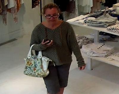 East Hampton Village police released a photo Wednesday of a woman suspected of shoplifting from a Newtown Lane boutique.