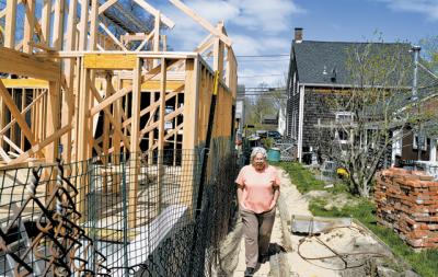 Carol Olejnik said a next-door neighbor in Sag Harbor found a loophole to allow him to expand a pre-existing, nonconforming house.