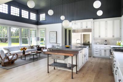 Kitchen on Further Lane in East Hampton built by Dan Scotti