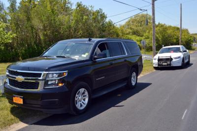 An Uber driver pulled over by East Hampton Town police on May 25 in Montauk