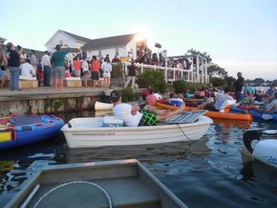 Crowds came by land and by sea to hear Willy Nelson play at the Surf Lodge in June of 2013. The spot will start the summer without a music scene after the New York State Liquor Authority found that it is not categorized as a live music venue under its license classification.