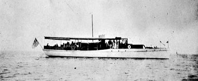 Commodore Woodin’s 80-foot fishing and cruising boat as of 1925.