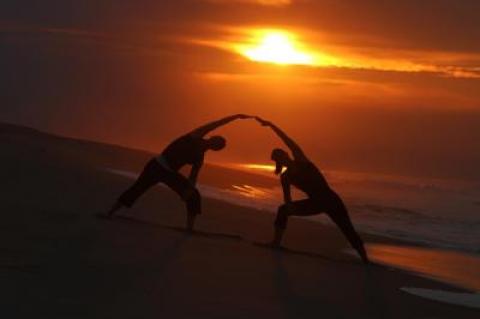 Nothing like yoga at sunrise.