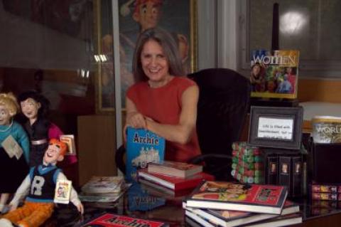 Nancy Silberkleit, co-CEO of Archie Comics, who is the organizer of the "pop-up comic extravaganza" on Sunday.