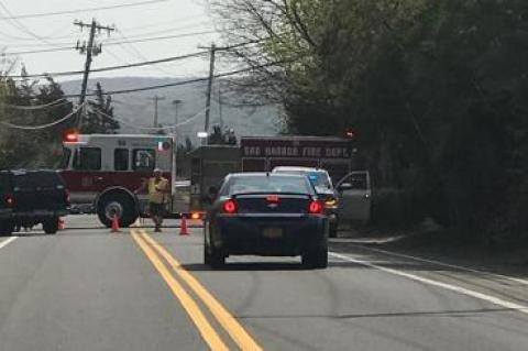 Traffic was being diverted from Long Beach Road at Third Street on North Haven after a suspicious package was found.