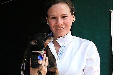 Another of Katie Dinan’s favorite animals is Delilah, a Chihuahua mix rescue.