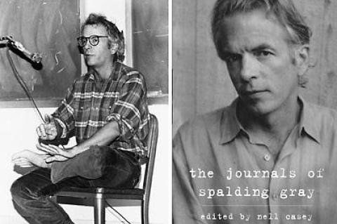 Spalding Gray teaching a storytelling workshop.