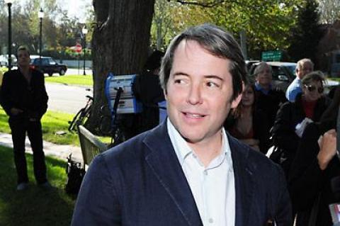 Matthew Broderick was praised for his intelligence and humor and his unique style of irony with warmth in a relaxed discussion with Alec Baldwin on Saturday at Guild Hall.