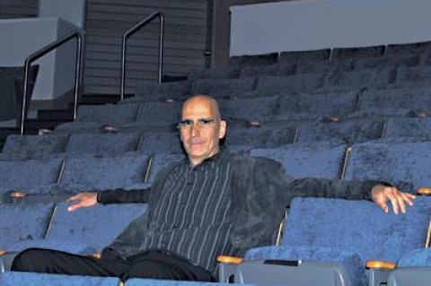 Nick Mangano surveyed part of his new domain last week from the seats at the Avram Theater at Stony Brook Southampton.