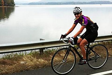 As a motivator, she would tell herself along the way that someday she’d tell her children, or grandchildren, that she had biked across America when she was 34.