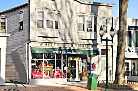 The building at 81 Main Street, home to White’s Pharmacy for almost 140 years, is listed at $7.75 million with Devlin McNiff Halstead.