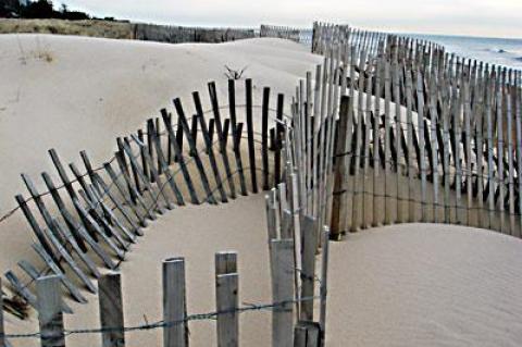 East Hampton Town and Village are cracking down on sand fences when they are placed to extend private property, in the guise of growing dunes, onto public beach.