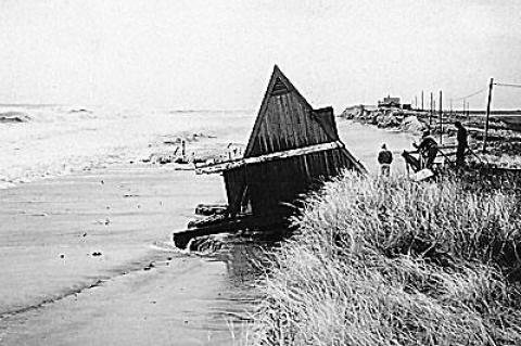 Over 100 beachfront houses in Suffolk County were destroyed during the great northeaster of 1962, 50 years ago today.