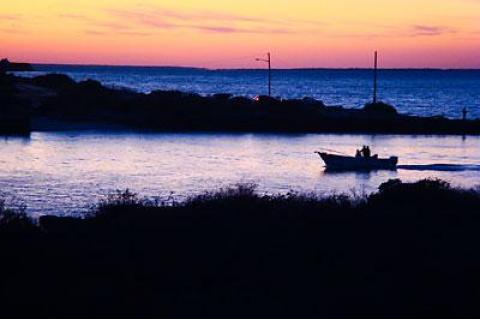 An early spring, and a few small boats have been testing the waters for early fish.