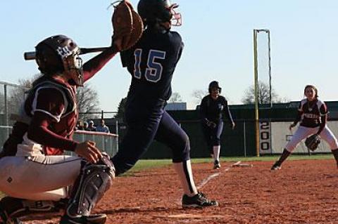 Kathryn Hess, left, Casey Waleko’s battery mate, is expected to play at the University of Dayton.