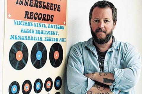 Starting next month, Craig Wright will sell new and used LPs, CDs, concert posters, and music memorabilia at Innersleeve Records in Amagansett Square.