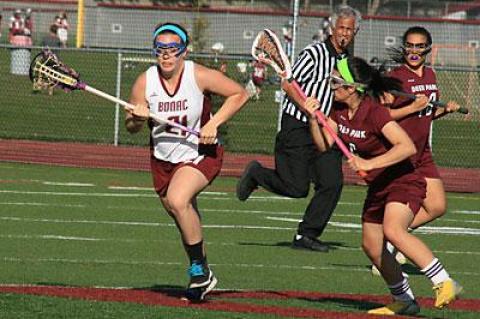 Gabriella Penati, with the ball above, and her teammates are set on making the playoffs, which would be the first time in the 12-year program’s history.