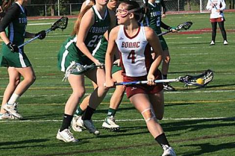 Maggie Pizzo, the county’s leading scorer as of last week, was closely guarded, sometimes too closely, said her coach, Matt Maloney, who claimed his star midfielder was hit three times in the head without getting a call.