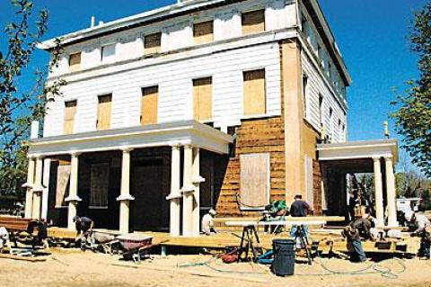 Work continues apace at the site of the Bull’s Head Inn, soon to be known as the Topping Rose House when the inn reopens this summer under the direction of Tom Colicchio.