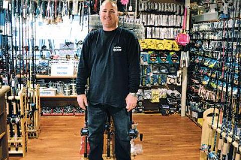 Scott Leonard oversees the Star Island Yacht Club’s expanded tackle store on Star Island in Montauk with a new focus on the needs of surfcasters.