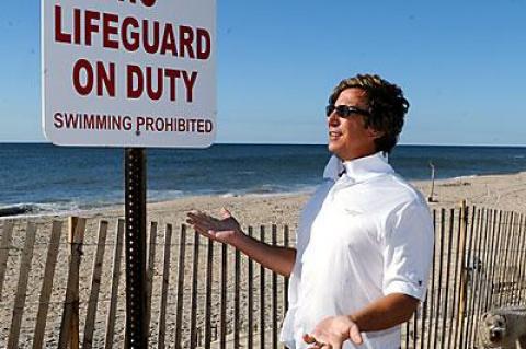 East Hampton Village has removed its lifeguards from Georgica Beach early this year due to a staff shortage and conditions there.