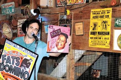 Joe Lauro auctioned some of his rare music memorabilia at a recent fund-raiser held in his barn on Shelter Island. His next project is Saturday’s Beach Blast.