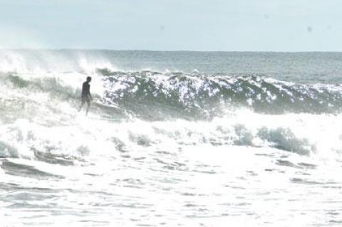 Clean lines of surf generated by Tropical Storm Leslie made for perfect conditions during Sunday's Espo's summer classic surfing competition at Ditch Plain, Montauk, on Sunday