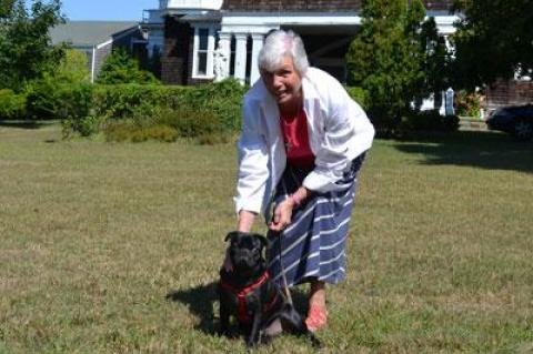 The public has been invited to meet Sister Ann Marino and Jack, a dog rescued from a puppy mill, on Sunday.