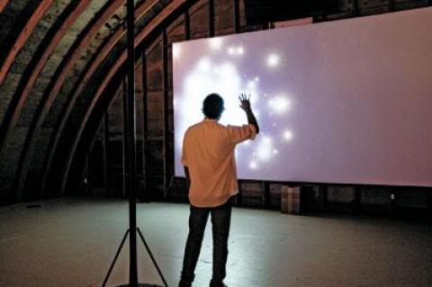 Simple hand motions or full body movements make “Dandelion Clock” an immersive and interactive piece.