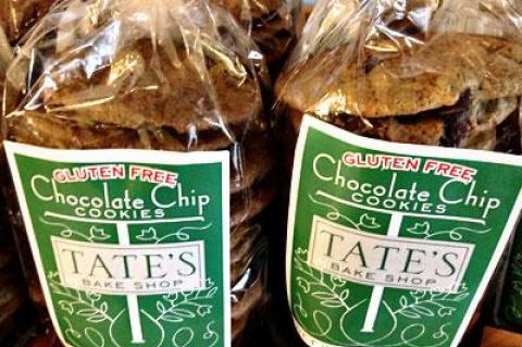 Tate’s Bakeshop is offering a number of gluten-free items, including chocolate chip cookies and brownies.