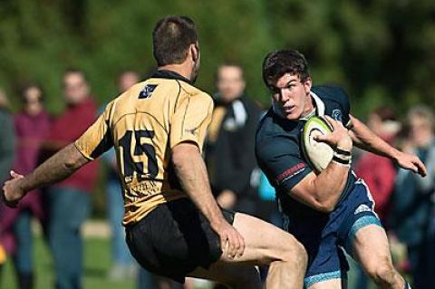 Connor Miller, Montauk’s inside center, had two of the Sharks’ eight tries.