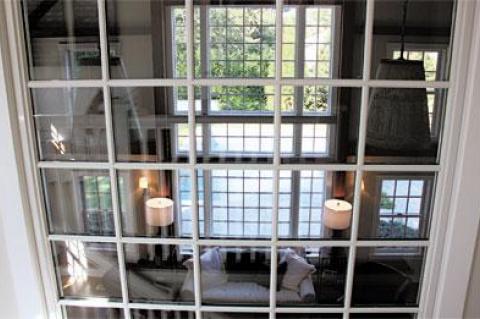 An open house on Toilsome Lane, East Hampton, last month showcased the designs of Yankee Barn Homes of New Hampshire.